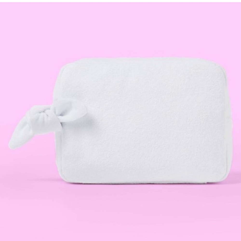NWT Stoney Clover Lane X Target White Terry Cloth Pouch